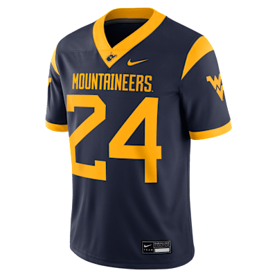 Jersey Game universitario Nike Dri-FIT para hombre de los West Virginia Mountaineers