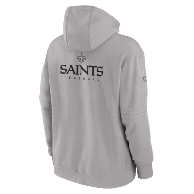 New Orleans Saints Sideline Club Men's Nike NFL Pullover Hoodie.