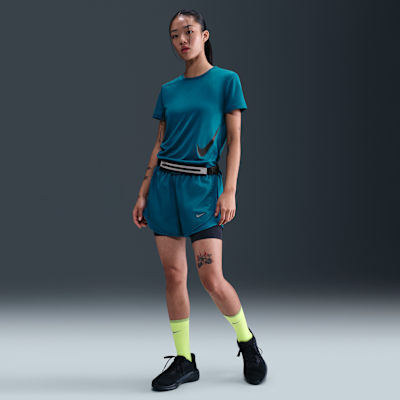 ナイキ テンポ スウッシュ ラン ウィメンズ Dri-FIT ショートスリーブ ランニングトップ