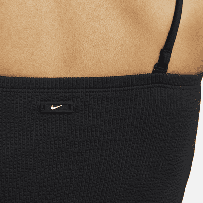 Parte superior de traje de baño tipo bandeau midkini para mujer Nike