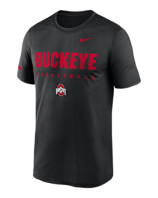 Мужская футболка Ohio State Courtside Basketball Legend Nike Dri-FIT College для баскетбола