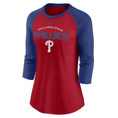 Nike Modern Baseball Arch (MLB Philadelphia Phillies) Women's 3/4-Sleeve T-Shirt