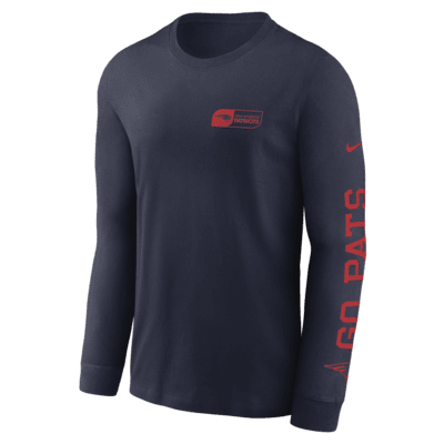 New England Patriots All Out Men's Nike NFL Long-Sleeve T-Shirt