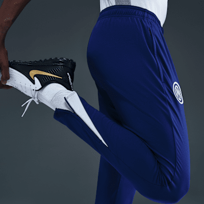 Fotbollsbyxor Inter Milan Strike Nike Dri-FIT i stickat material för män