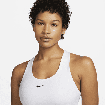 Camiseta de tirantes con bra deportivo con almohadilla de media sujeción para mujer Nike Swoosh