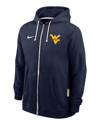 Мужское худи West Virginia Sideline Nike Dri-FIT College Full-Zip Hoodie