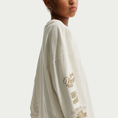 ナイキ スポーツウェア ジュニア（ガールズ）オーバーサイズド長袖Tシャツ