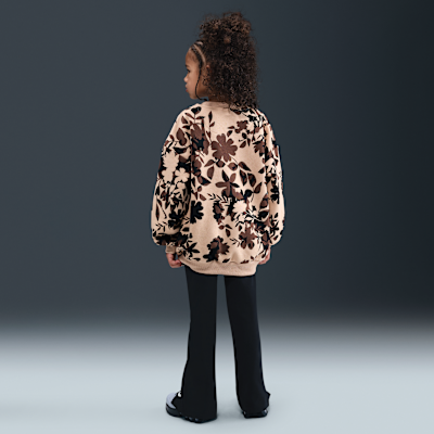 Nike Little Kids' Floral Camo Crew and Leggings Set