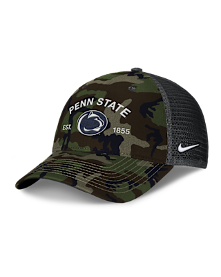 Мужские  Penn State 2025 Military Appreciation Rise Nike College Trucker Adjustable Hat