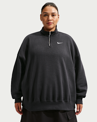 Женские  Nike Sportswear Phoenix Fleece Over-Oversized 1/4-Zip (Plus Size)