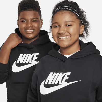 Nike Sportswear Club Fleece Big Kids' (Boys') Pullover Hoodie (Extended  Size).