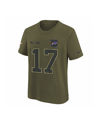 Детская футболка Josh Allen Buffalo Bills Salute to Service Big Kids’ Nike NFL