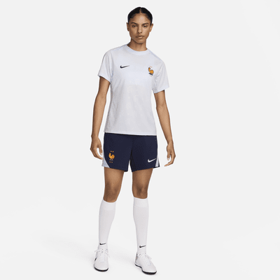 Maglia da calcio pre-partita Nike Dri-FIT FFF Academy Pro da donna – Away