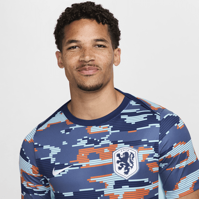 Netherlands Academy Pro Men's Nike Dri-FIT Football Pre-Match Short-Sleeve Top