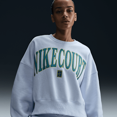 NikeCourt Phoenix Fleece Women's Over-Oversized Crew-Neck Tennis Sweatshirt