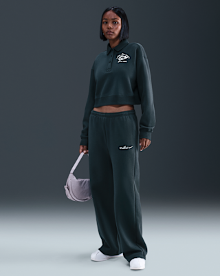 Женские  Nike Sportswear Phoenix Fleece Straight-Leg Sweatpants