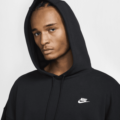 Oversized Nike Club Fleece-pullover-hættetrøje i french terry til mænd