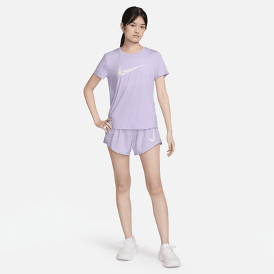 ナイキ ワン スウッシュ ウィメンズ Dri-FIT ショートスリーブ ランニングトップ