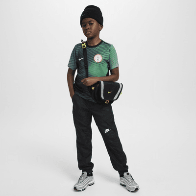 Haut de foot d'avant-match à manches courtes Nike Dri-FIT Nigeria Academy Pro pour ado