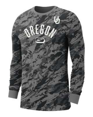 Мужская футболка Oregon Nike College Crew-Neck Long-Sleeve