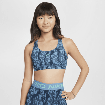 Brassière de sport réversible Nike Swoosh pour fille