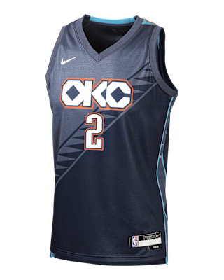 Детские джерси Shai Gilgeous-Alexander Oklahoma City Thunder City Edition Big Kids' Nike NBA Swingman Jersey