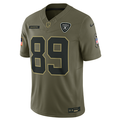 Brock Bowers Las Vegas Raiders Salute to Service Men's Nike Dri-FIT NFL Limited Jersey