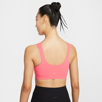 สปอร์ตบราผู้หญิงซัพพอร์ตบางเบามีซับในเบาบาง Nike Zenvy