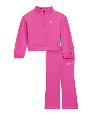 Детские тайтсы Nike Game, Swoosh, Match! Baby Quarter-Zip Ribbed Top and Leggings Set