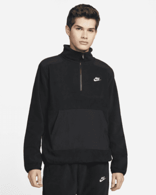 nike fleece track top