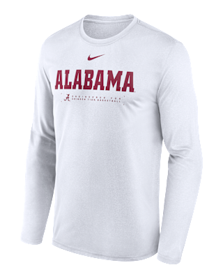 Мужская футболка Alabama Courtside Basketball Shootaround Legend Nike Dri-FIT College Long-Sleeve для баскетбола
