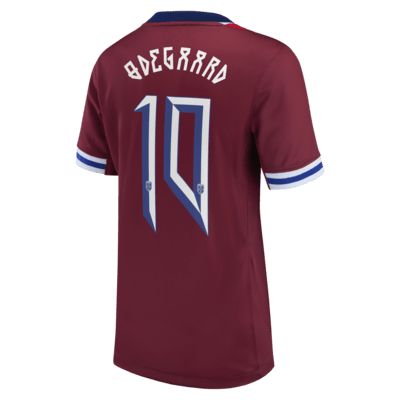 Martin Ødegaard Norway National Team 2024 Stadium Home Big Kids' Nike Dri-FIT Soccer Jersey