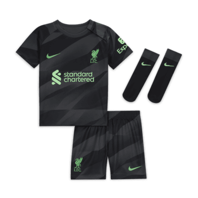 Liverpool F.C. 2023/24 Goalkeeper Baby/Toddler Nike Dri-FIT 3-Piece Kit