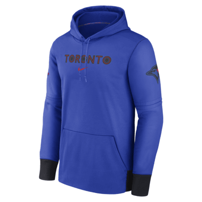 Toronto Blue Jays City Connect Practice Men's Nike Therma MLB Pullover Hoodie