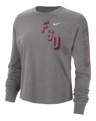 Женская футболка Florida State Heritage Nike College Boxy Crew-Neck