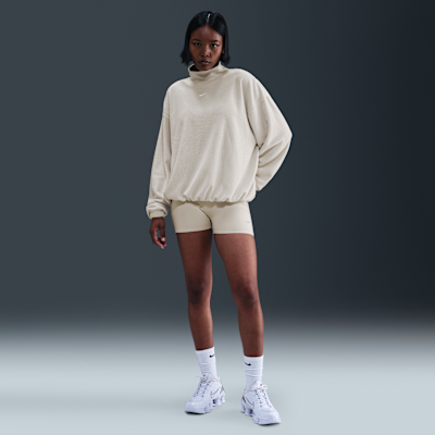 Nike Sportswear Phoenix Plush Women's Cozy Fleece Oversized Mock-Neck Top