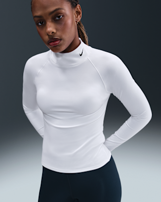 Женские  Nike Pro Dri-FIT Long-Sleeve Mock-Neck Top