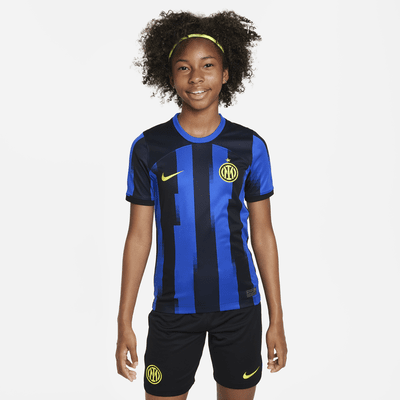 Inter Milan 2023/24 Stadium Home Older Kids' Nike Dri-FIT Football Shirt