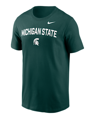Мужская футболка Michigan State Primetime Arch Stack Nike College