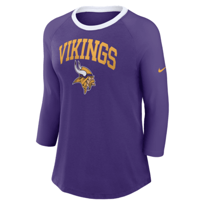 Minnesota Vikings Women's Nike NFL 3/4-Sleeve T-Shirt