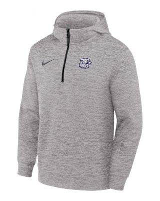 Мужское худи Kansas State Wildcats Nike NCAA Basketball Coaches' Pullover Hoodie для баскетбола