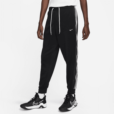 Nike Basketball Pants Mens Medium M Ankle Zip Track Pants Drawstring Black  BBB