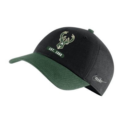 Milwaukee Bucks Heritage86 Icon Edition Nike NBA Cap