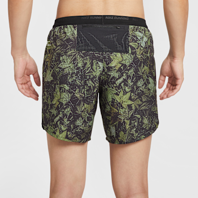 Nike Stride Men's Dri-FIT 18cm (approx) Brief-Lined Printed Running Shorts