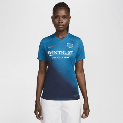 Jersey Nike Dri-FIT de la NWSL replica del Chicago Red Stars visitante 2024 Stadium para mujer