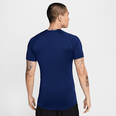 เสื้อฟิตเนสแขนสั้นทรงรัดรูปผู้ชาย Dri-FIT Nike Pro