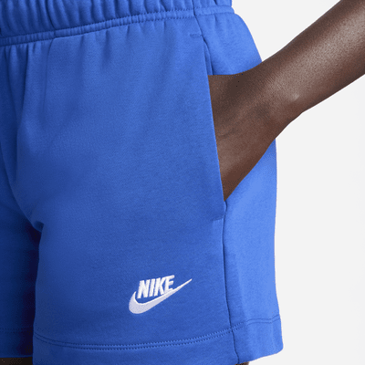 Shorts de tiro medio para mujer Nike Sportswear Club Fleece