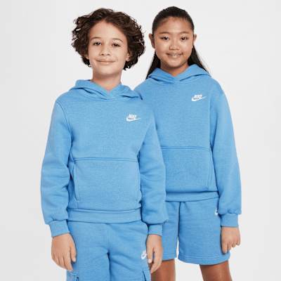 Nike Sportswear Club Fleece belebújós, kapucnis pulóver nagyobb gyerekeknek