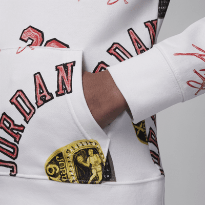 Jordan MJ Essentials Big Kids' Printed Pullover Hoodie