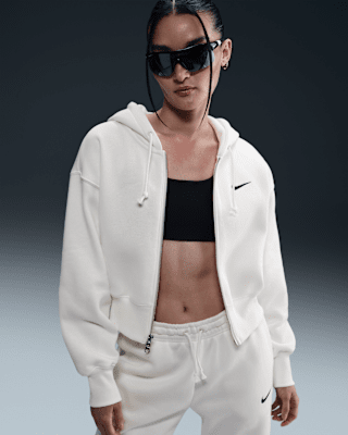 Nike Sportswear Phoenix Fleece Women's Loose Cropped Full-Zip Hoodie. Nike  JP